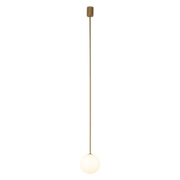 Lampa wisząca KIER L SATIN GOLD 140cm G9 | złoty satynowy 10308