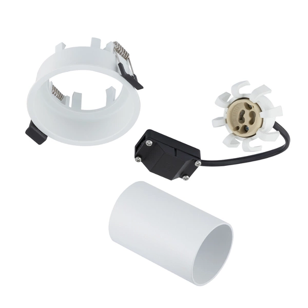 Regulowana lampa punktowa podtynkowa MONO SLIDE śr. 8,3cm GU10 | biały 10795