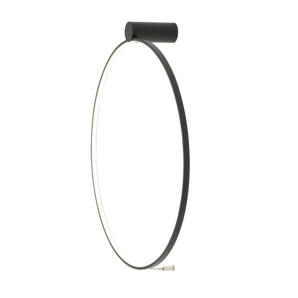 Kinkiet/lampa sufitowa CIRCOLO LED M szer. 60cm 21W barwa neutralna 4000K | czarny 10865