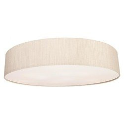 Lampa sufitowa plafon z abażurem TURDA VII biały/srebrny śr. 78cm