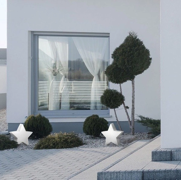 Lampa ogrodowa świąteczna STAR gwiazda IP44 | biały 9426