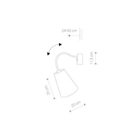 Kinkiet / sufitowa FLEX SHADE WHITE I biała abażur nowość 9764