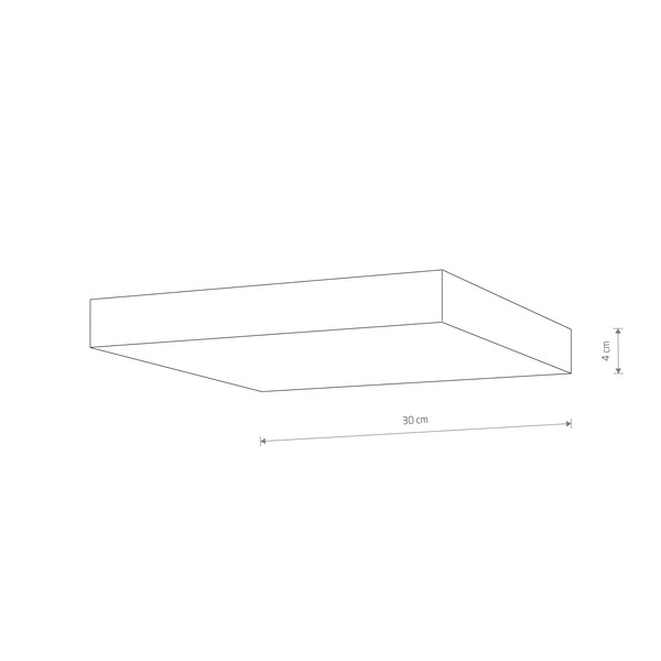 Plafon LID SQUARE LED 30cm 50W barwa neutralna 4000K | biały 10432