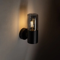 Kinkiet IDA I wys.21cm szer.9cm E27 IP44 | Czarny