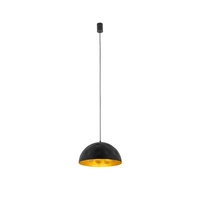 Lampa wisząca HEMISPHERE HIT S BLACK - GOLD śr. 33cm E27 | czarny/złoty 10702
