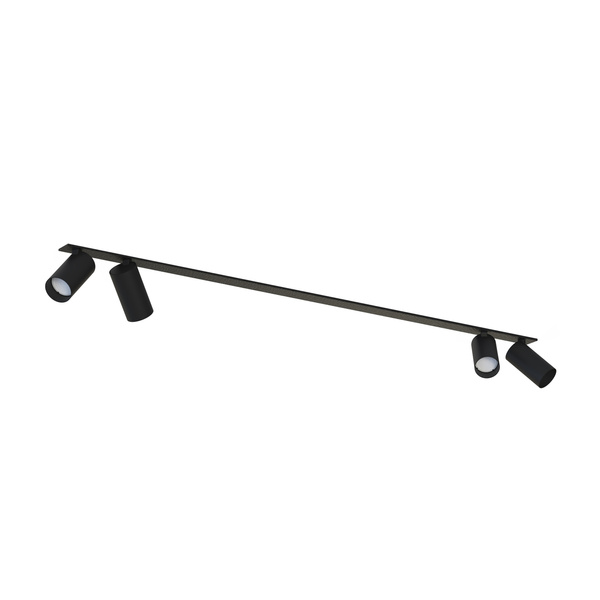 Lampa punktowa podtynkowa MONO SURFACE IV szer. 118cm GU10 | czarny 7836