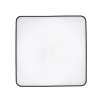 Plafon AGNES SQUARE LED PRO 10987 wys.5cm szer.63.5cm 64W 3000K 5600lm IP44 | Czarny/Biały