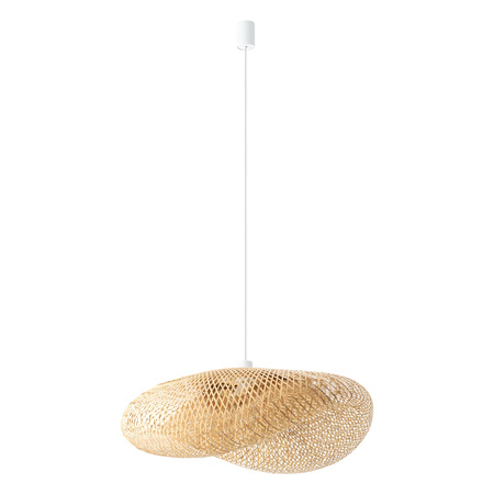 Lampa wisząca HAVANA L szer. 80cm E27 | naturalne drewno