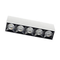 Liniowa oprawa natynkowa MIDI LED 19,5cm 20W 3000K ciepła | biały 10048