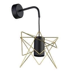 Kinkiet GSTAR śr. 25cm GU10 | złoty/czarny 8285