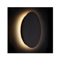 Kinkiet RING LED M 25cm 10W barwa ciepła 3000K | czarny 7635