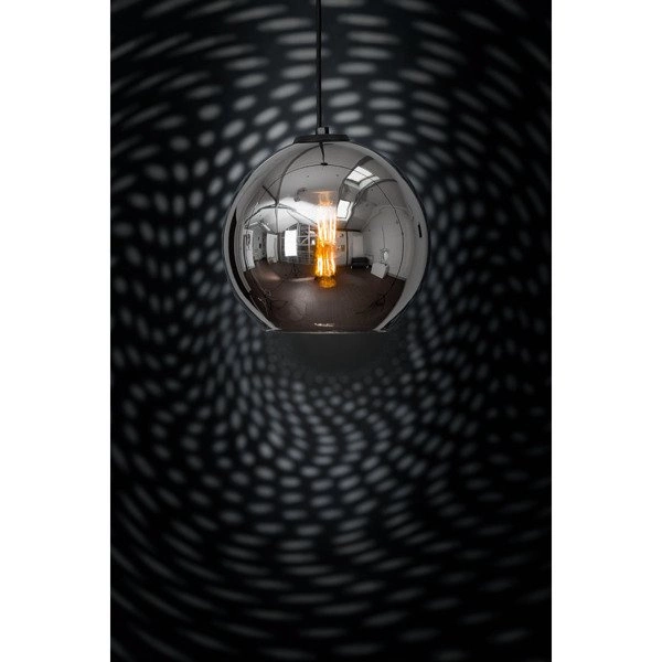 Lampa wisząca zwis kula POLARIS I transparentny/chrom śr. 25cm 9060