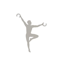 Dekoracyjny uchwyt ACROBAT umożliwiający regulację przewodu wys.11 szer.10cm | Silk gray 11796