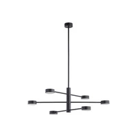 Plafon wewnętrzny do salonu ORBIT VI GX53 8W LED wys. 53-85cm | czarny 7946