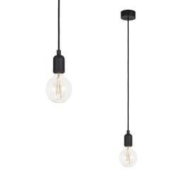 Lampa SILICONE BLACK 90cm czarny kabel 6404