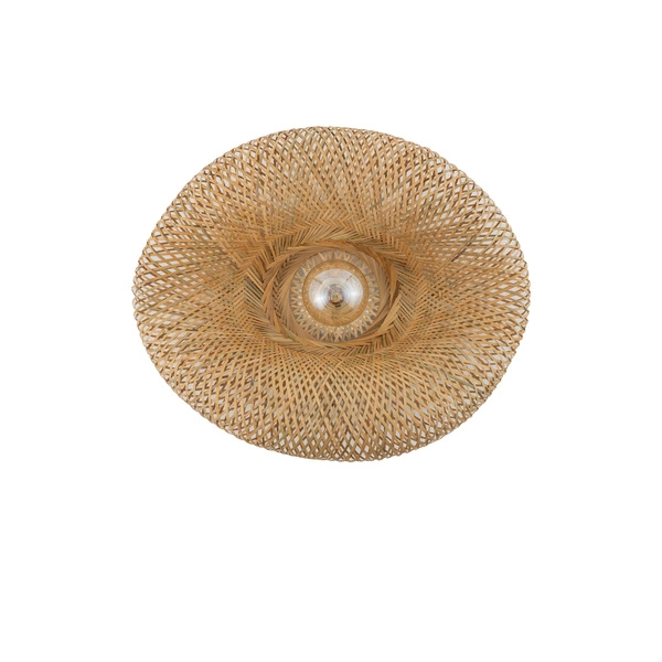 Plafon HAVANA M szer. 60cm E27 | naturalne drewno/biały 11171