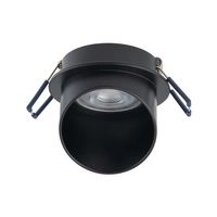 Lampa podtynkowa SOLTA szer. 7.5cm GU10 | czarny 10491