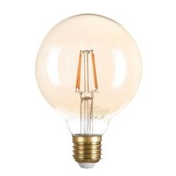 Żarówka FILAMENT LED E27 4W ciepła 2200K kula G95 VINTAGE