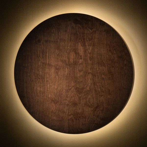 Kinkiet RING TIMBER LED XL 11292 szer.50cm 16W 3000K 290lm IP20 | Ciemne drewno