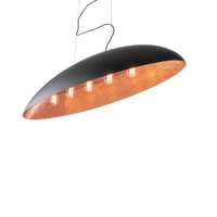 Lampa wisząca CANOE dł. 117cm 40W 5xE27 | czarny/miedziany 10322