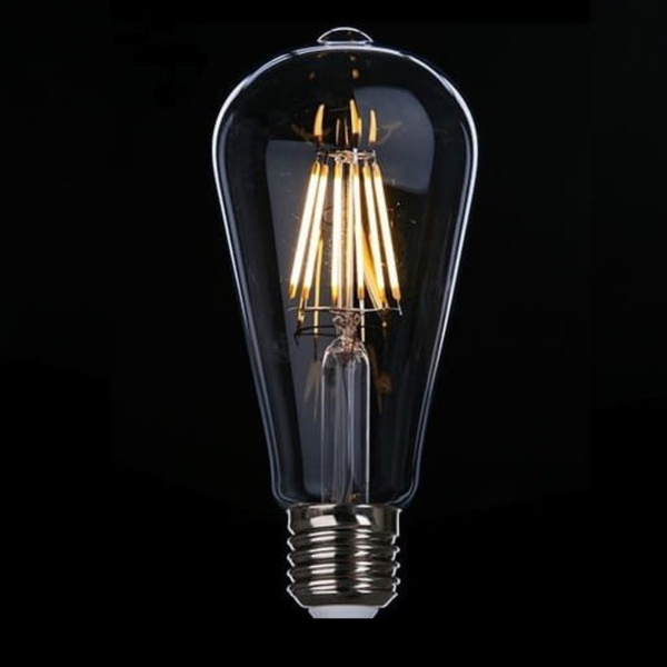 Żarówka Led E27 St64 12w Filament Edison Vintage Barwa Neutralna