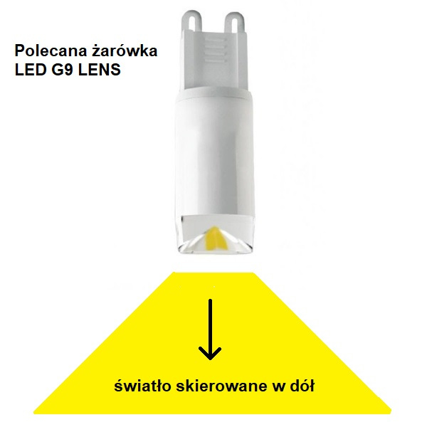 Lampa nad wyspę stół LASER BLACK X czarna 