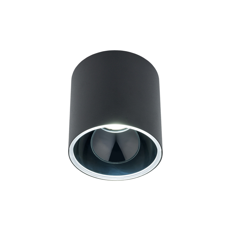 Lampa sufitowa plafon HALO LED | czarna